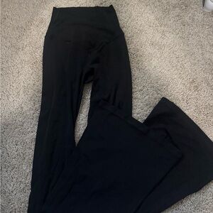 Aerie Black Crossover Flare Leggings